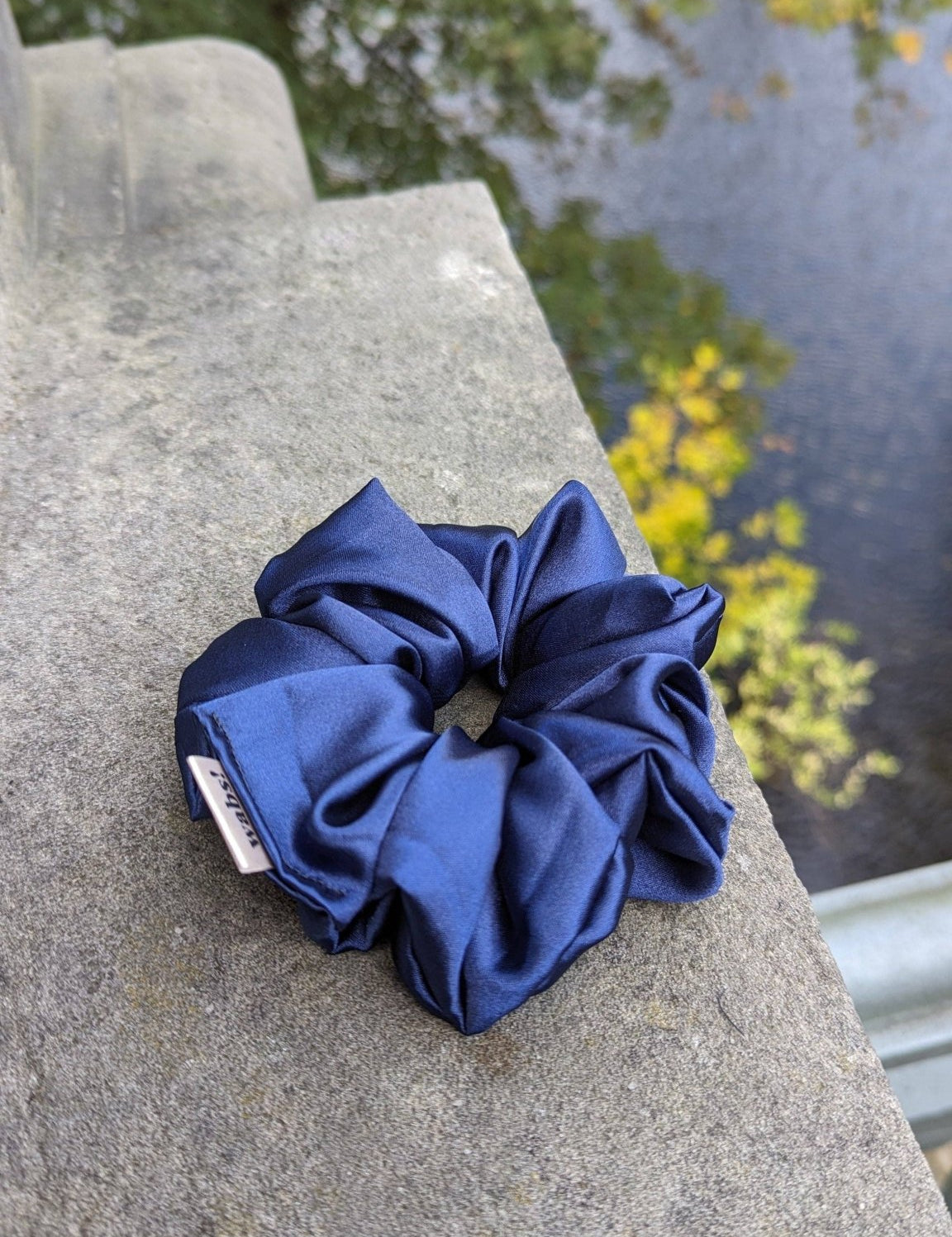 Navy Blue Scrunchie: Mini - Blossom Hair & Fashion