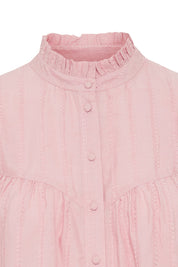 Romantische Bluse aus 100% Baumwolle in Rosa - Blossom Hair & Fashion