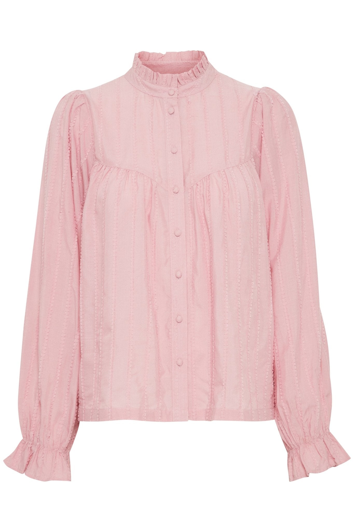 Romantische Bluse aus 100% Baumwolle in Rosa - Blossom Hair & Fashion