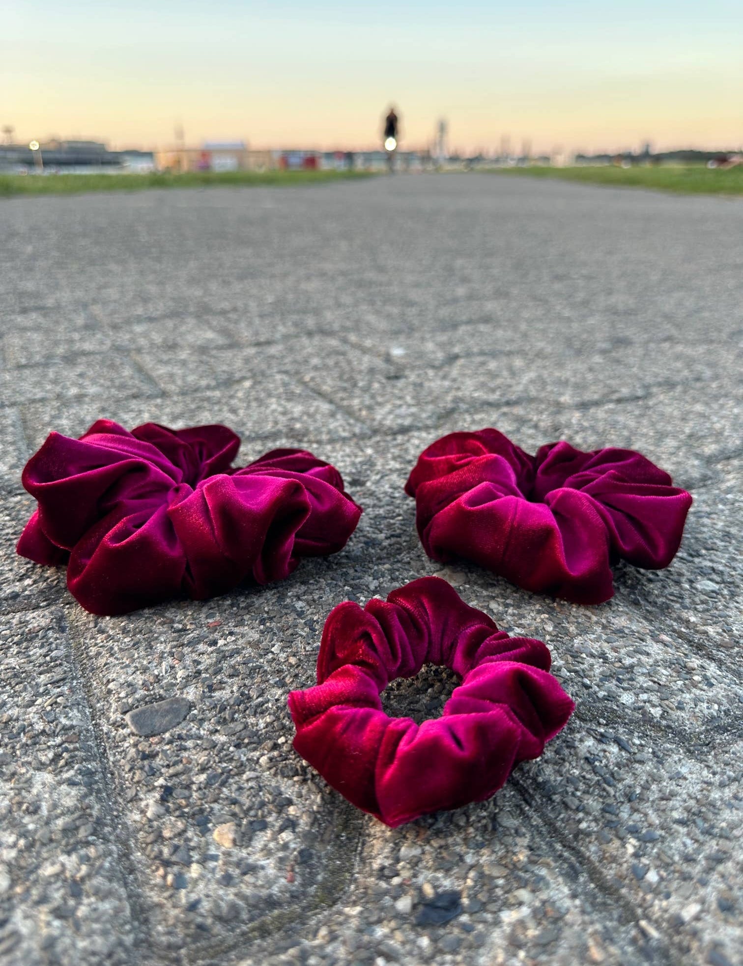 Ruby Velvet Scrunchie: Mini - Blossom Hair & Fashion