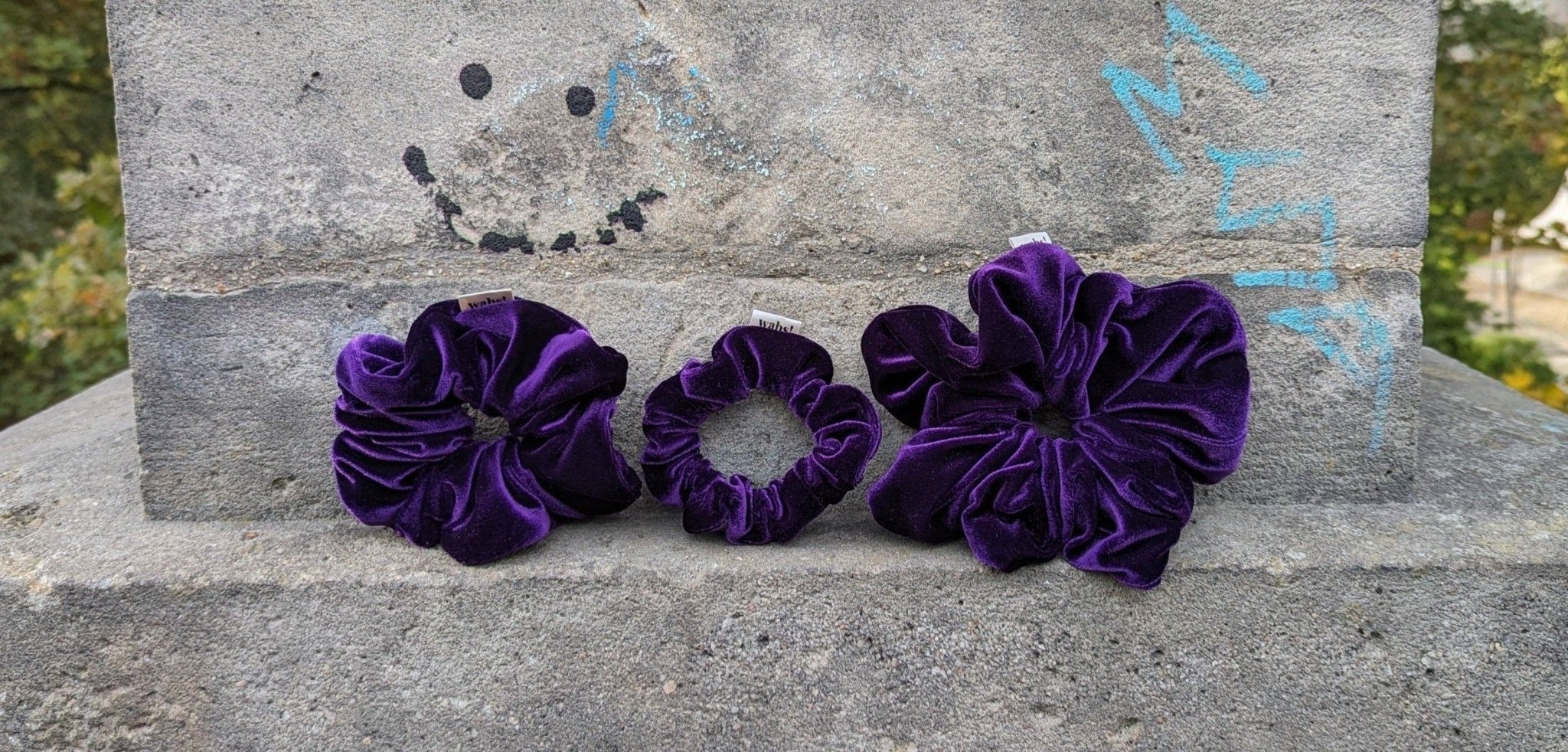 Violet Velvet Scrunchie: Mini - Blossom Hair & Fashion