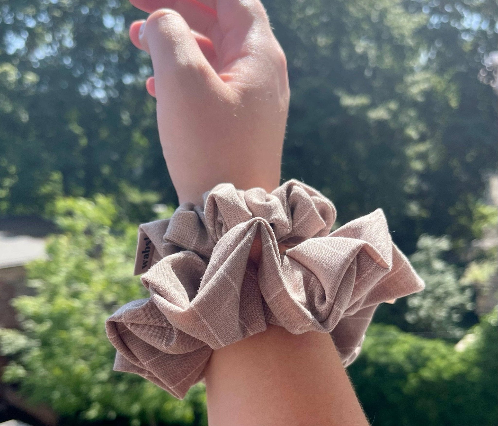 Wool Pinstripe Scrunchie: Mini - Blossom Hair & Fashion