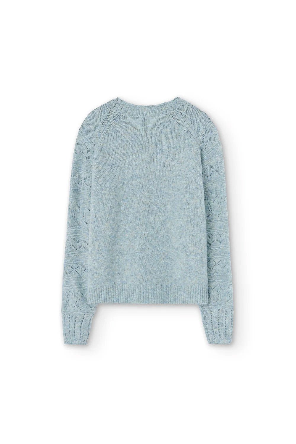 Zarter Caterina Pullover in sanftem Hellblau - Blossom Hair & Fashion